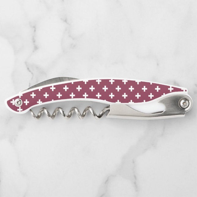 Tire-bouchon Polka blanche croise sur mûrier (Dos)