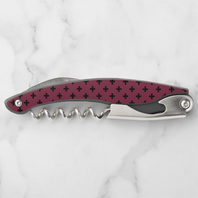 Tire-bouchon Polka noire croise sur mûrier (Dos)