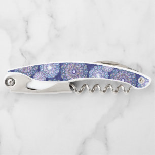 Tire-bouchon Rosace bleue