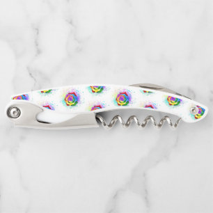 Tire-bouchon Rose arc-en-ciel coloré