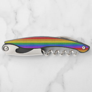 Tire-bouchon SlipperyJoe's classique arc-en-ciel tactile fait m