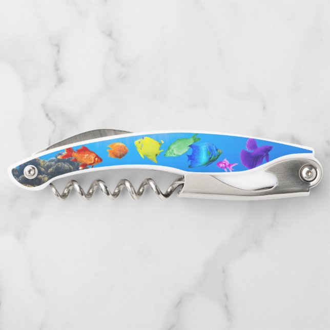 Tire-bouchon SlipperyJoe's Fish Pride tropicale vert bleu pourp (Dos)