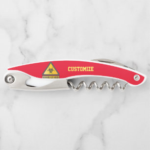 Tire-bouchon Symbole d'avertissement de risque biologique Thund