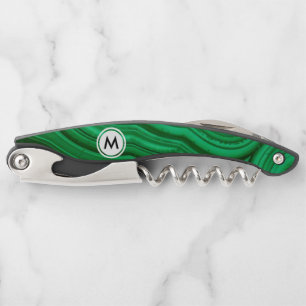 Tire-bouchon Texture de malachite de vert vert avec le