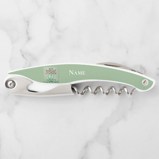 Tire-bouchon Three Pink Roses Thunder_cove (Devant)