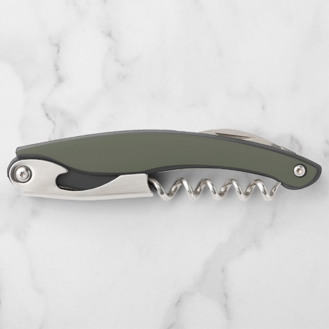 Tire-bouchon Vin de Moss Green - Personnalisable (Devant)