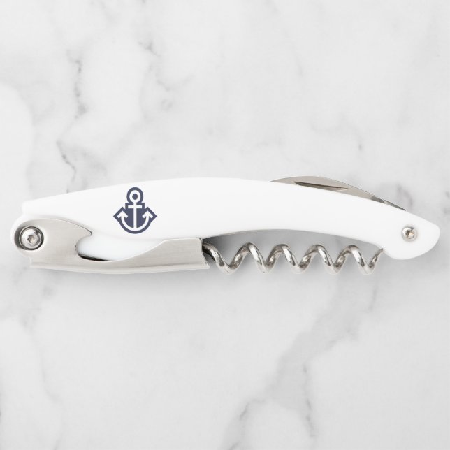 Tire-bouchon Vis-bouchon Ancre personnalisable (Devant)
