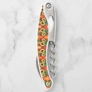 Tire-bouchon Vis-bouchon du serveur des tournesols