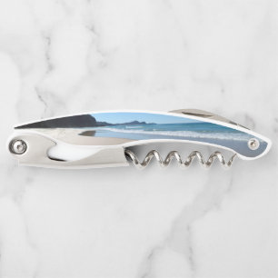 Tire-bouchon Vis de plage bleu acier inoxydable