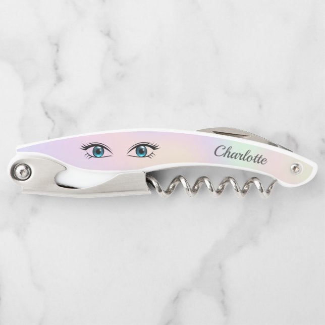 Tire-bouchon Yeux bleus (Devant)