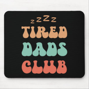 Tired Dads Club Autorennbahn auf Papa Daddy Vater Mousepad