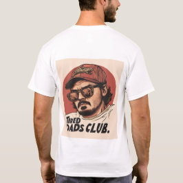 Tired Dads Club - Herrenshirt mit Rückenaufdruck T-Shirt