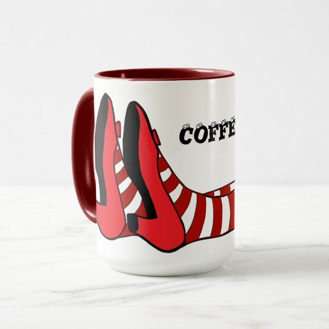 Tired Hexenmeister Halloween-Tasse Tasse (Vorderseite Links)