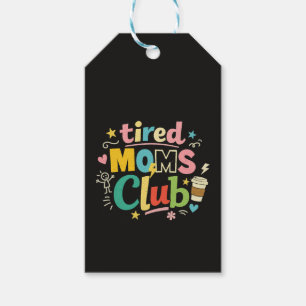 Tired Moms Club Kaffee Mom Humor Geschenkanhänger