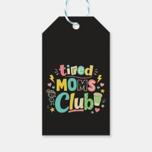 Tired Moms Club Kaffee Mom Humor Geschenkanhänger