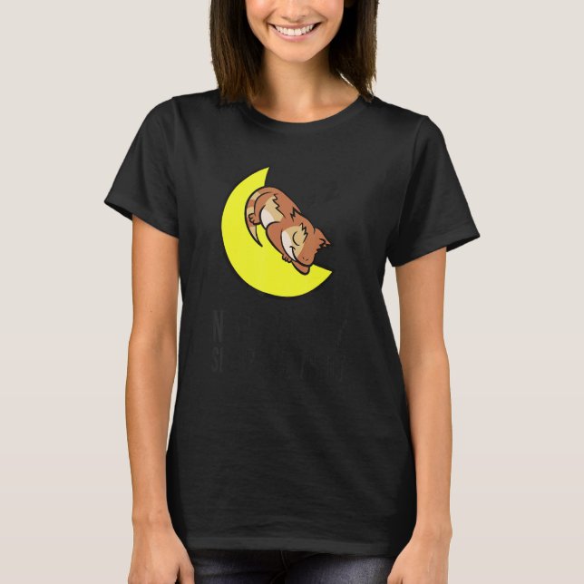 Tired Nap All Day Sleep All Night Cute Crested Gec T-Shirt (Vorderseite)