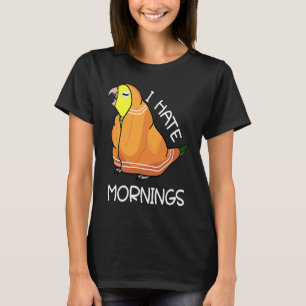 Tired Parrot hasst Morgens I Double Yellow kopfend T-Shirt
