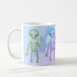 Tired Peace Alien Kaffeetasse