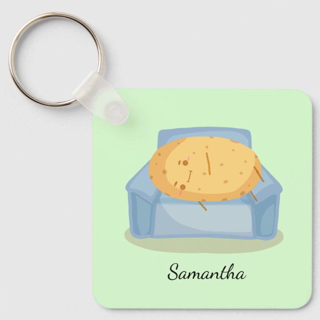 Tired Potato Schlüsselanhänger (Vorderseite)