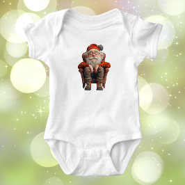 Tired Santa 2 Baby Bodysuit Strampler