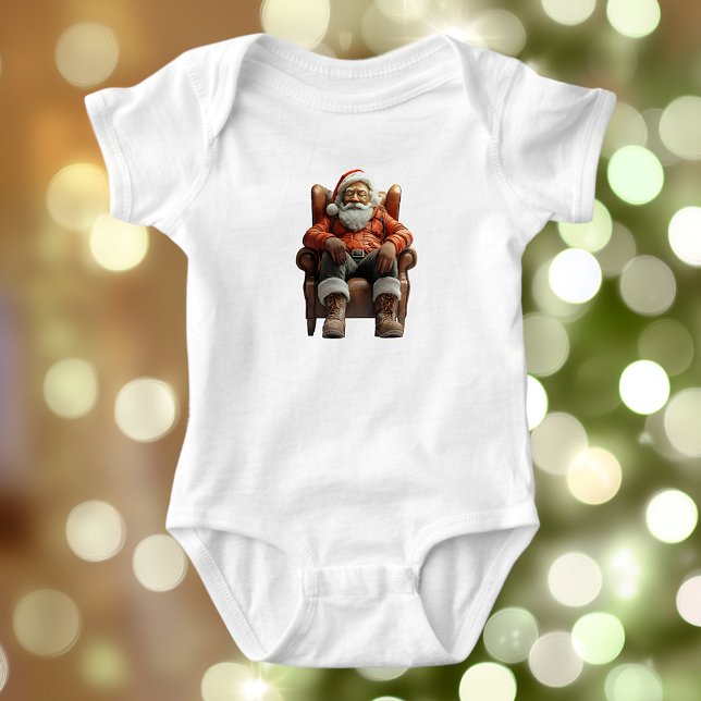 Tired Santa Baby Bodysuit Baby Strampler (Von Creator hochgeladen)