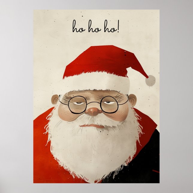 Tired Santa Poster (Vorne)