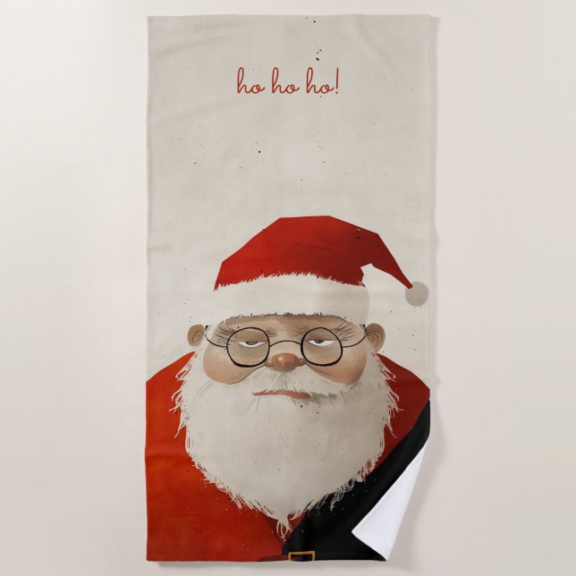 Tired Santa Strandtuch (Vorderseite)