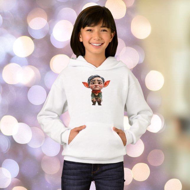 Tired Vater Weihnachts-Elf-Girl-Hoodie Hoodie (Von Creator hochgeladen)