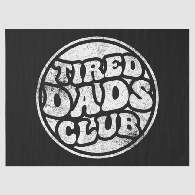 Tired Vaters Club Funny Seidenpapier (Vorderseite)