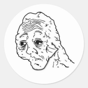 Tired Wojak Aufkleber