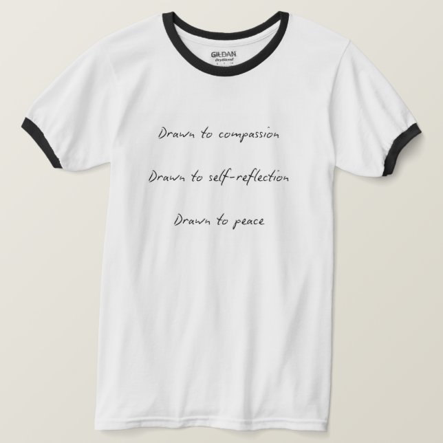 Tirée sur T-shirt blanc adulte (Design devant)