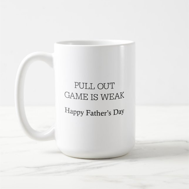 Tirer le jeu est une tasse de café faible, le père (Gauche)
