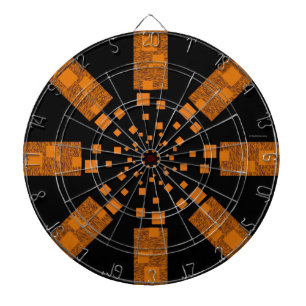 Tireur d'élite orange vigilant de cible de boudine