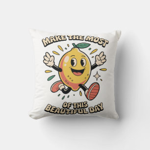 Tirez le meilleur parti – Coussin décoratif Citron