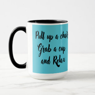 Tirez sur une chaise prenez une tasse et détendez-