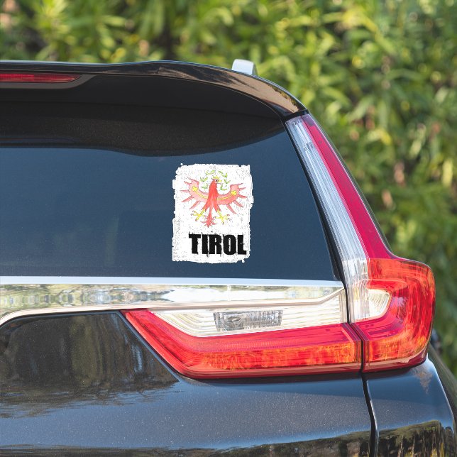 Tirol Aquarell Österreich Geschenksidee Aufkleber (Auto Seite)