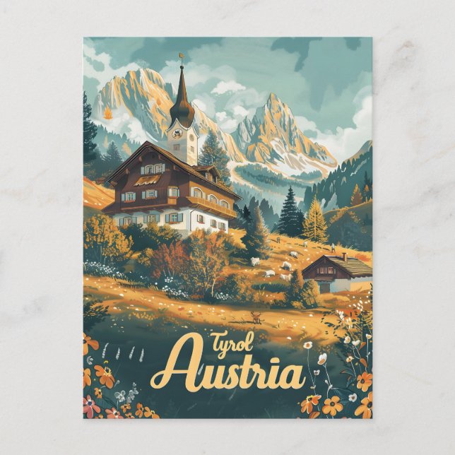 Tirol Österreich Postkarte (Vorderseite)