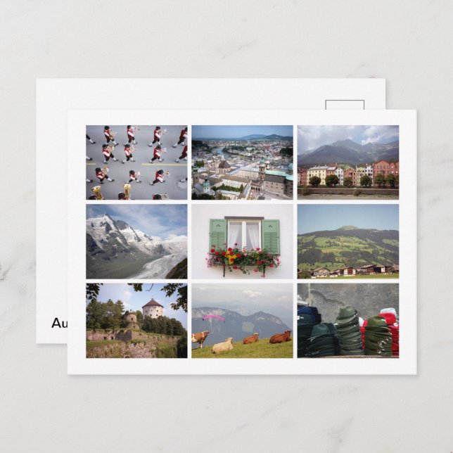 Tirol Postkarte (Vorne/Hinten)