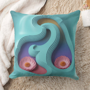 Tirta-Tröpfchen-Kaskade 3D-Batik-Muster Kissen