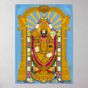 Tirupati Balaji Poster für Home & Wanddekoration