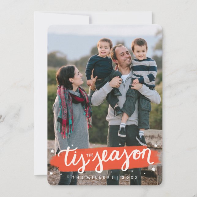 Tis die feiertagskarte (Vorderseite)