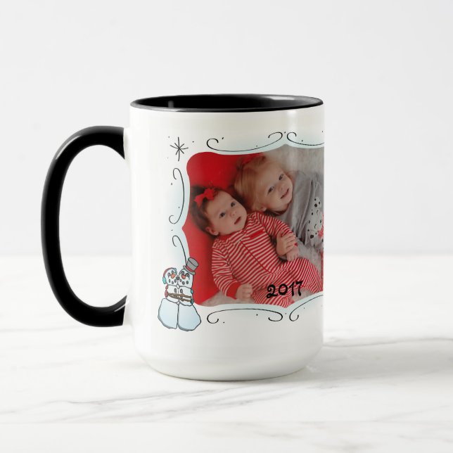 'Tis die Jahreszeit-Foto-Tasse Tasse (Links)