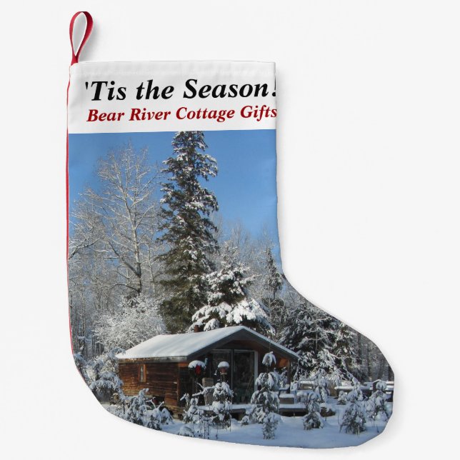 'Tis die Jahreszeit!  Hütten-Geschenke! Kleiner Weihnachtsstrumpf (Vorderseite)