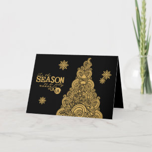 Tis die Jahreszeit-Weihnachtsfeiertags-Gruß-Karte Feiertagskarte