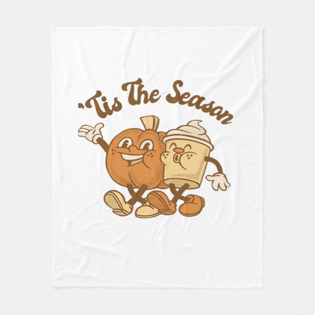 Tis Season Autumn It’s Fall Y’all Fleecedecke (Vorderseite)