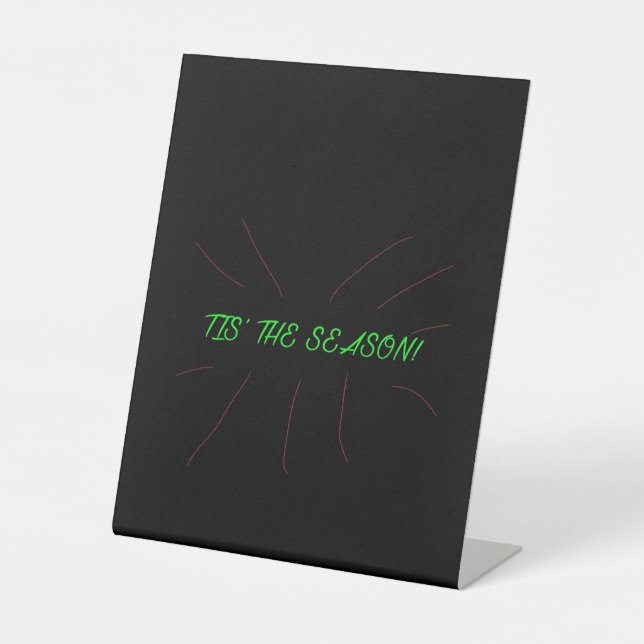 Tis Season Collection Graphic Minimal Clean Sockelschild (Vorderseite)