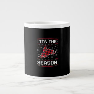 Tis Season Fußball-Kürbis Herbst Thanksgiving Jumbo-Tasse