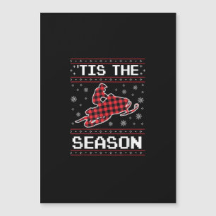 Tis Season Fußball-Kürbis Herbst Thanksgiving Magnetkarte