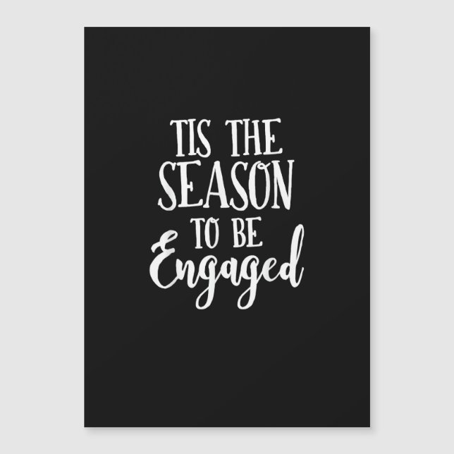 Tis Season To Celebration Lightweight  Magnetkarte (Vorderseite)