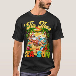 Tis The Sea Sonnig Lustiges Weihnachten im Juli Ha T-Shirt